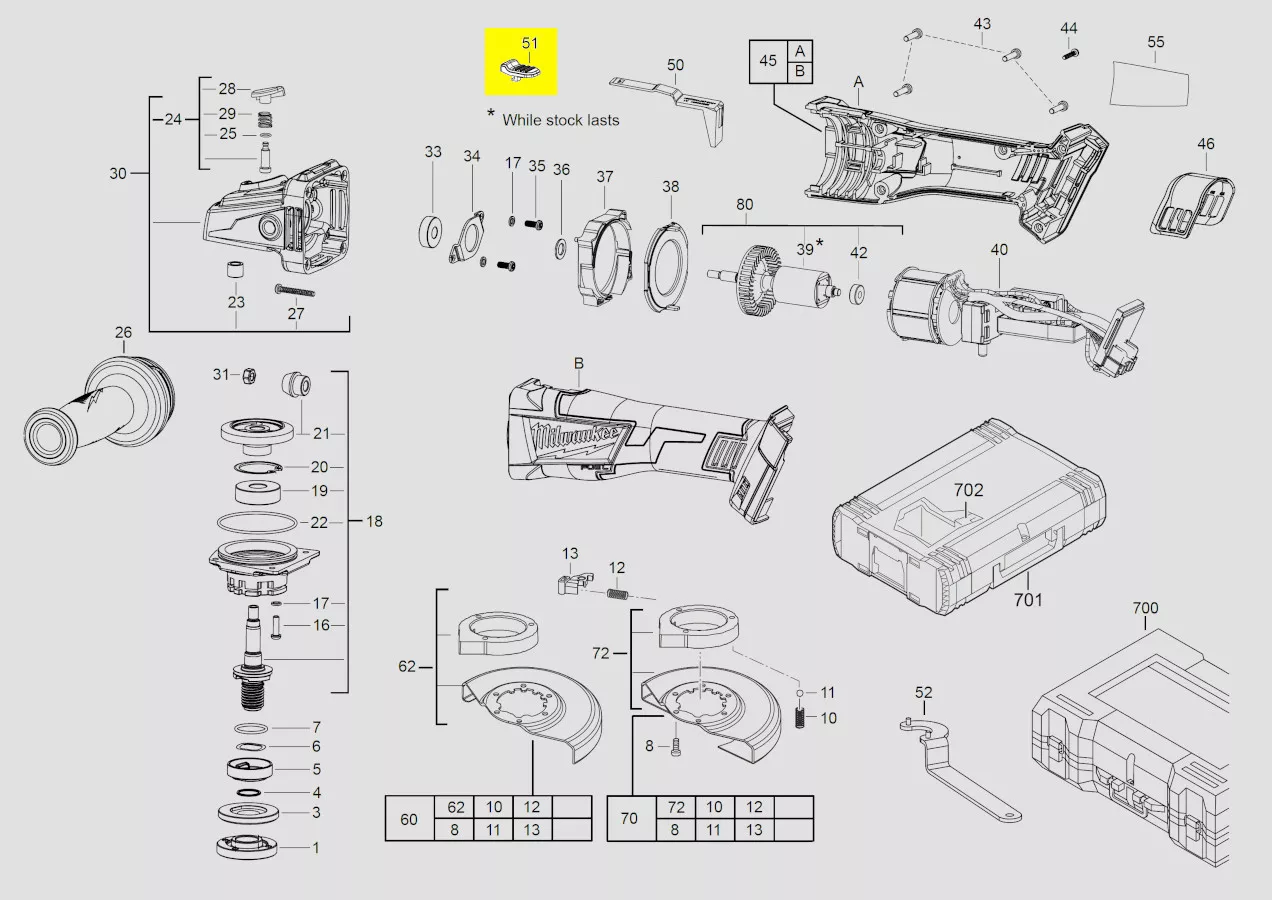curseur interrupteur réf. 4931436018 Milwaukee
